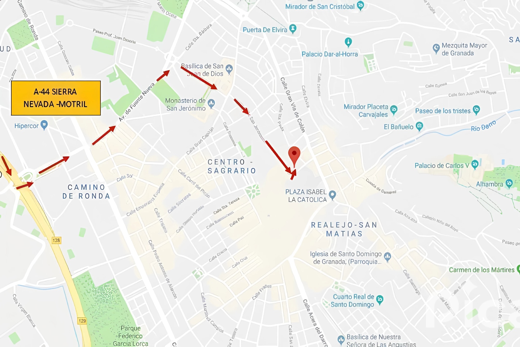 Map of how to get there