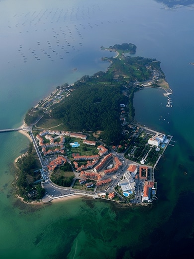 Vista aérea de la Isla de La Toja